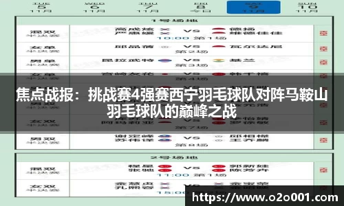 焦点战报：挑战赛4强赛西宁羽毛球队对阵马鞍山羽毛球队的巅峰之战